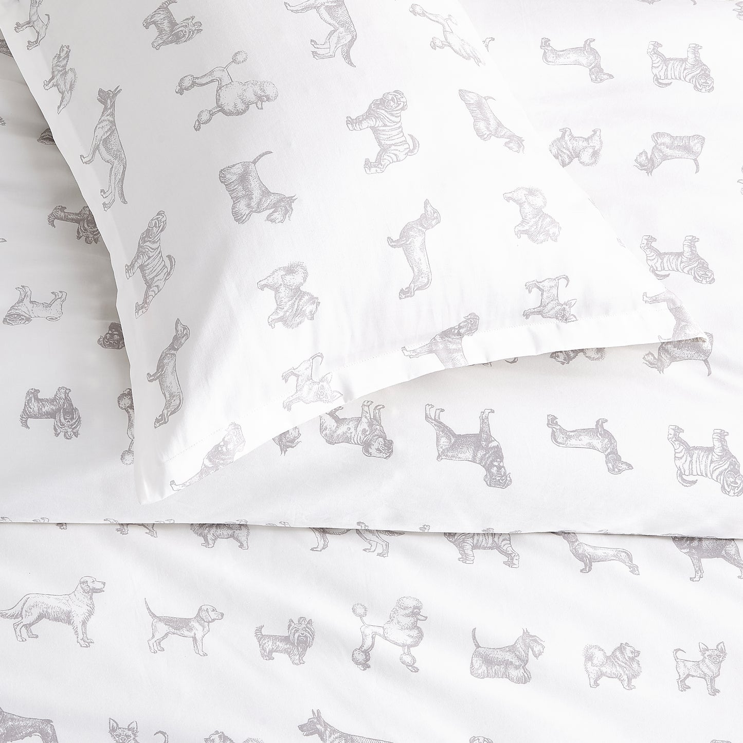 Dogs Printed Duvet Set