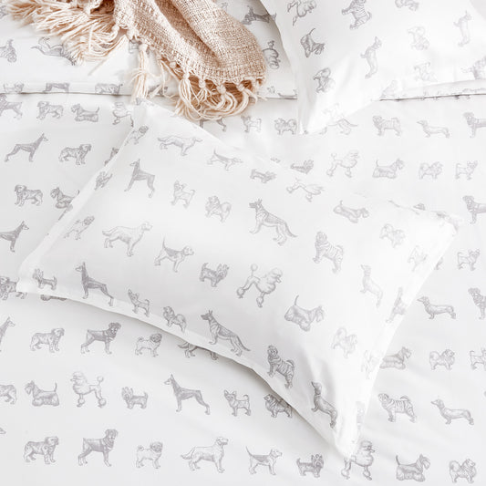 Dogs Printed Duvet Set