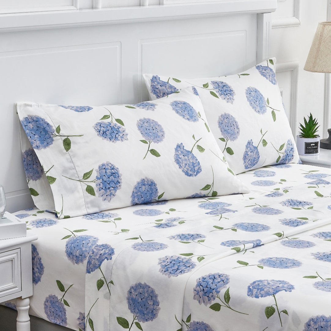 Hydrangea Printed Sheet Set