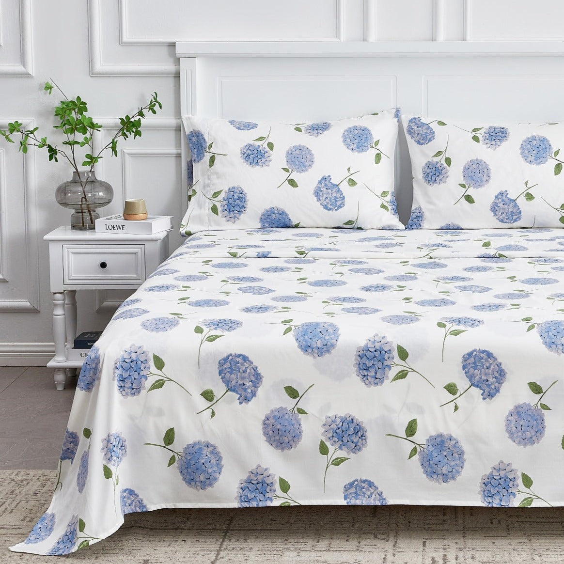 Hydrangea Printed Sheet Set