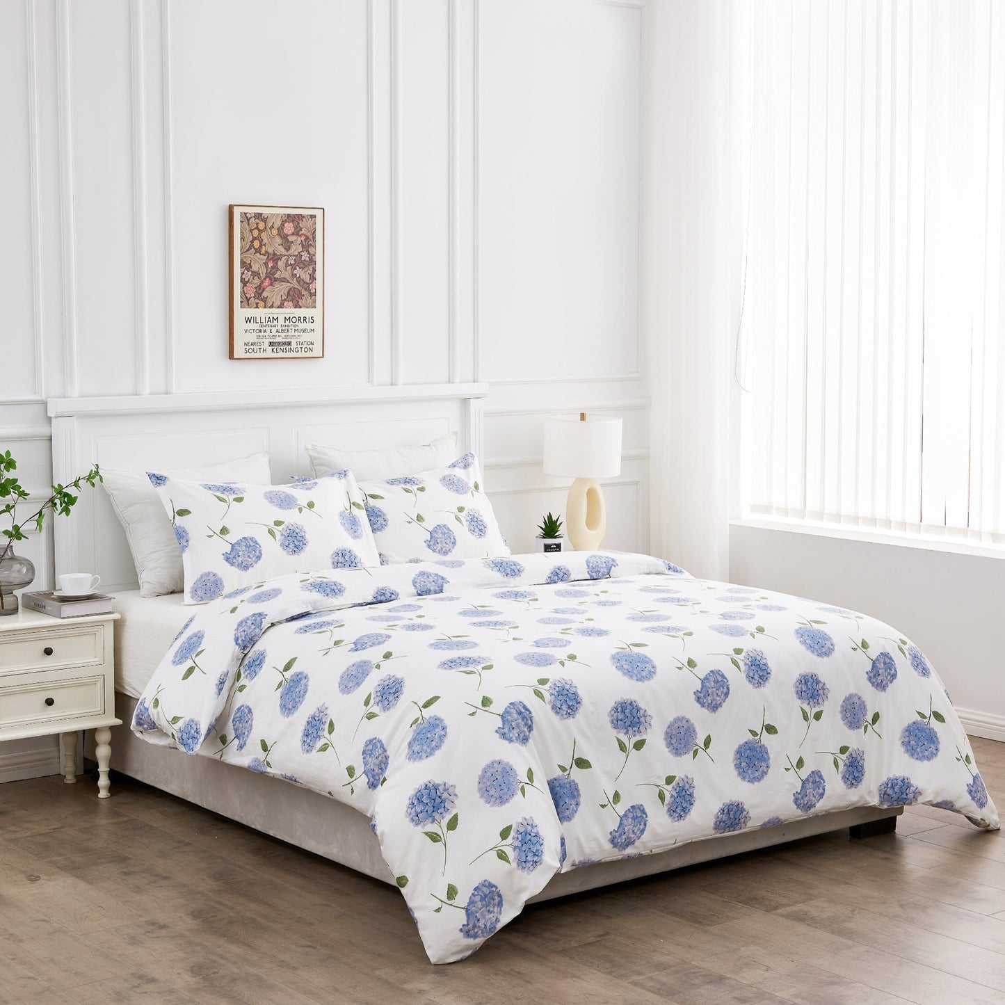 Hydrangea Printed Duvet Set