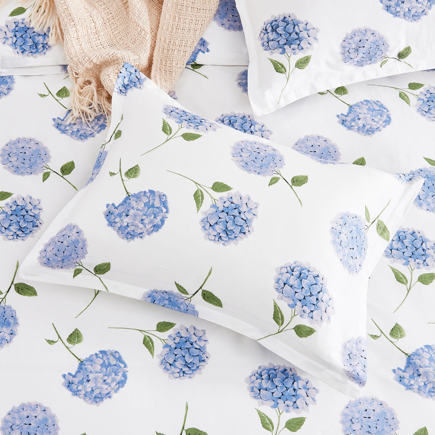 Hydrangea Printed Duvet Set