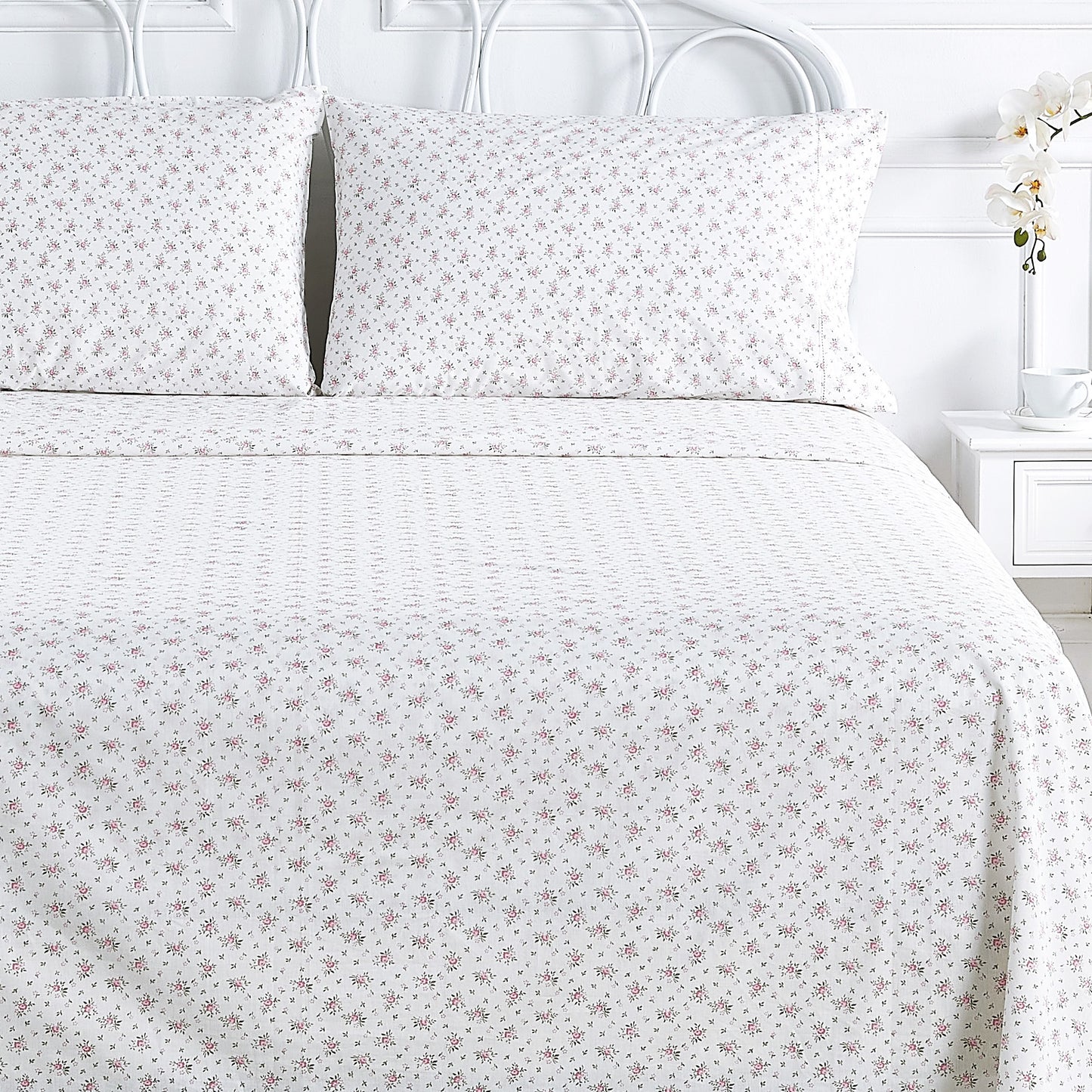 La Fleur Printed Cotton Percale Sheet Set