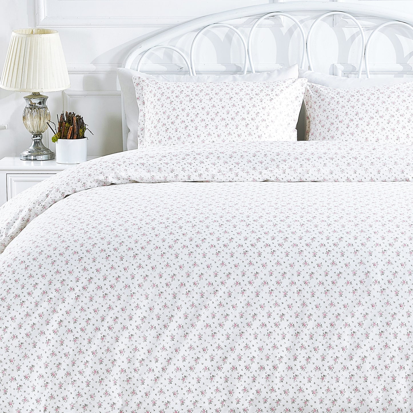 La Fleur Printed Cotton Percale Duvet Set