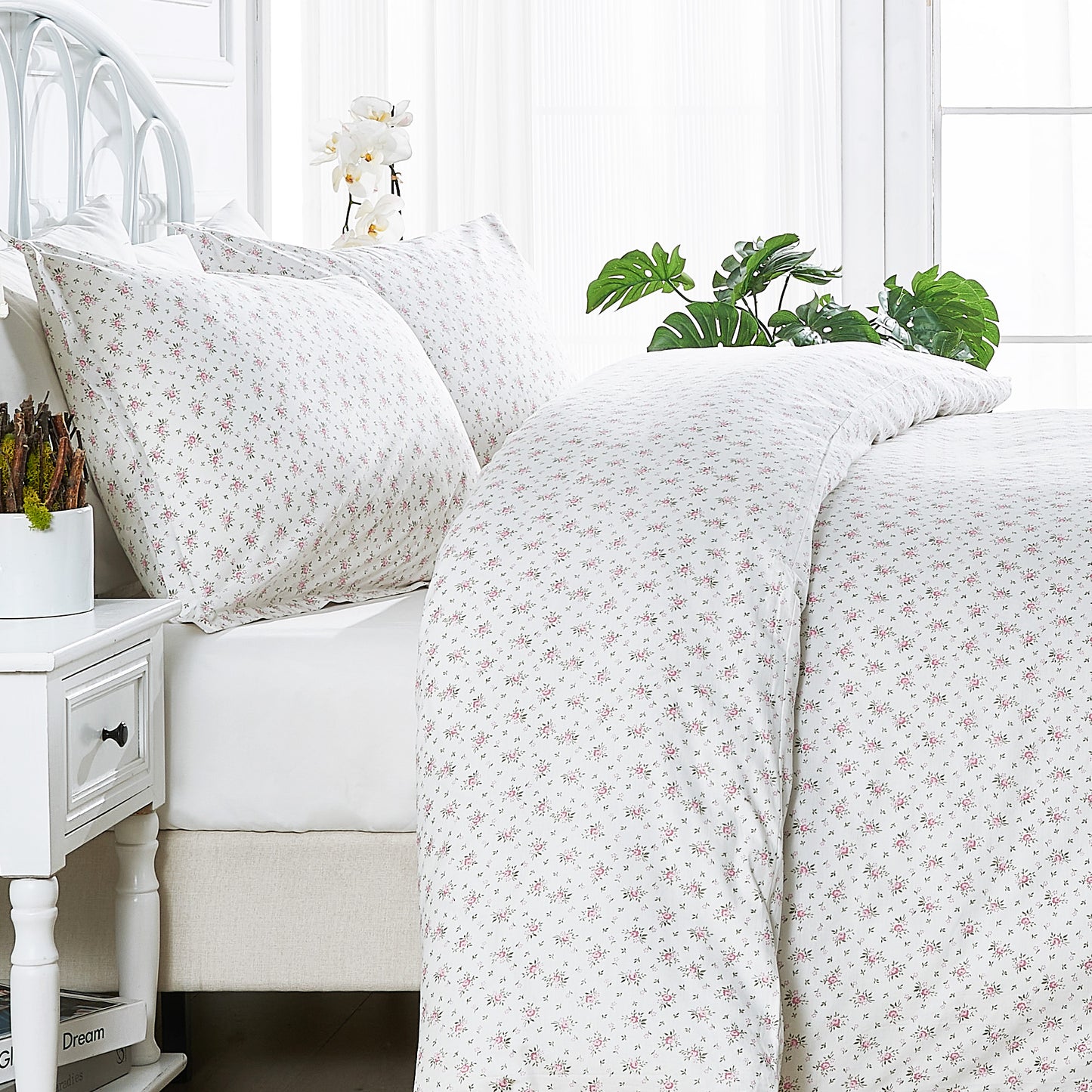 La Fleur Printed Cotton Percale Duvet Set