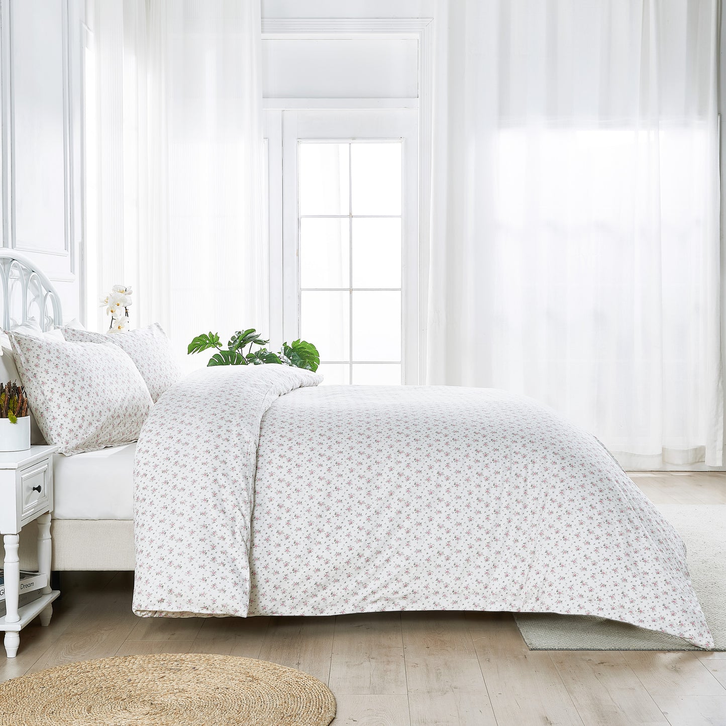 La Fleur Printed Cotton Percale Duvet Set