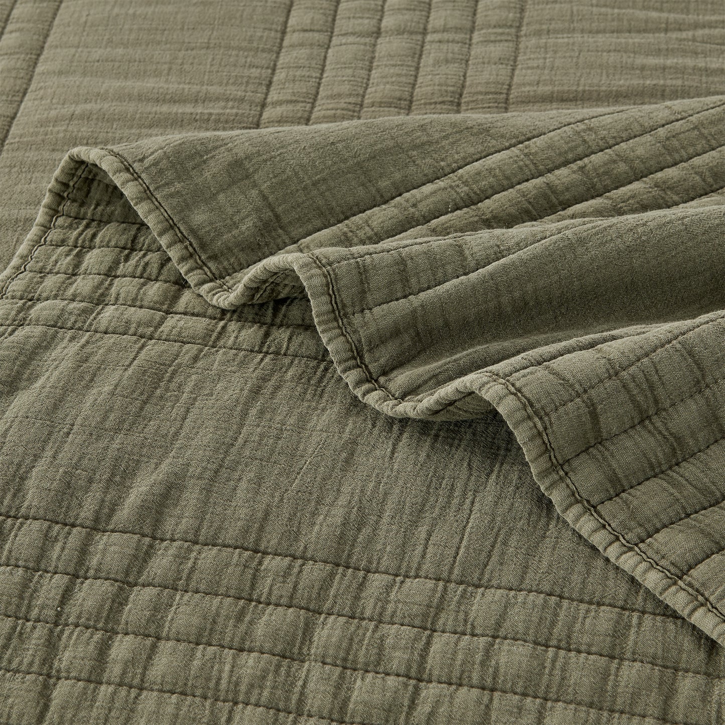 Stonewashed Cotton Quilt Set