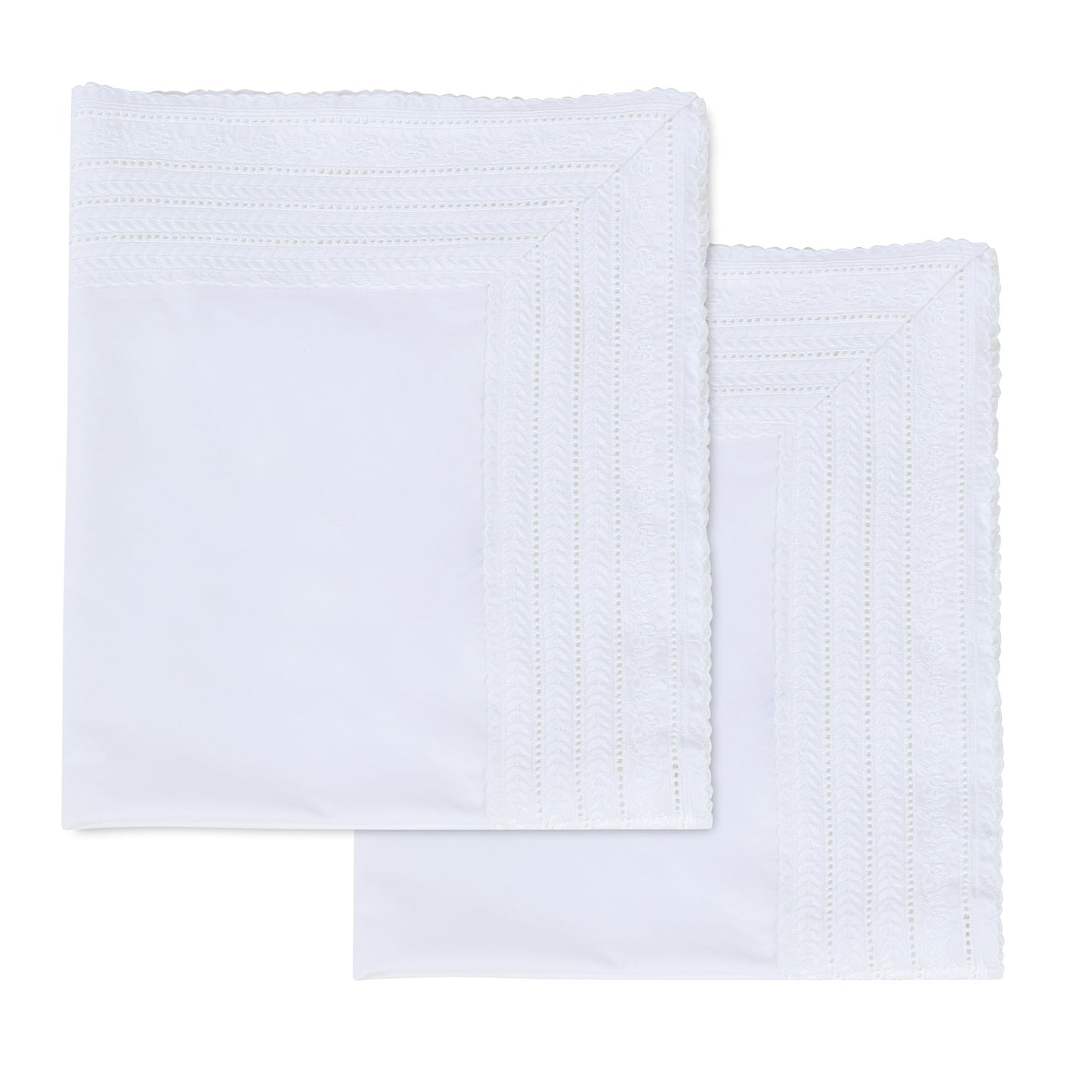 Elizabeth Lace Percale Euro Sham Pair