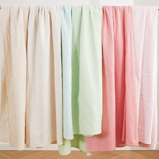 Hand Stitched Reversible Kantha Throws