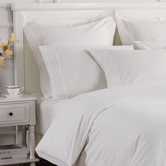 Elizabeth Lace Percale Euro Sham Pair
