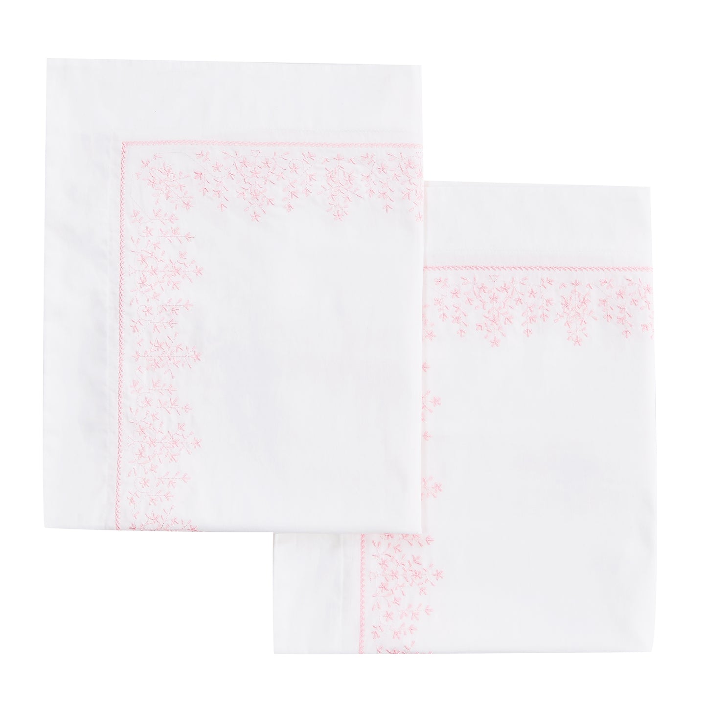 Baby's Breath Embroidered Percale Euro Sham Pairs