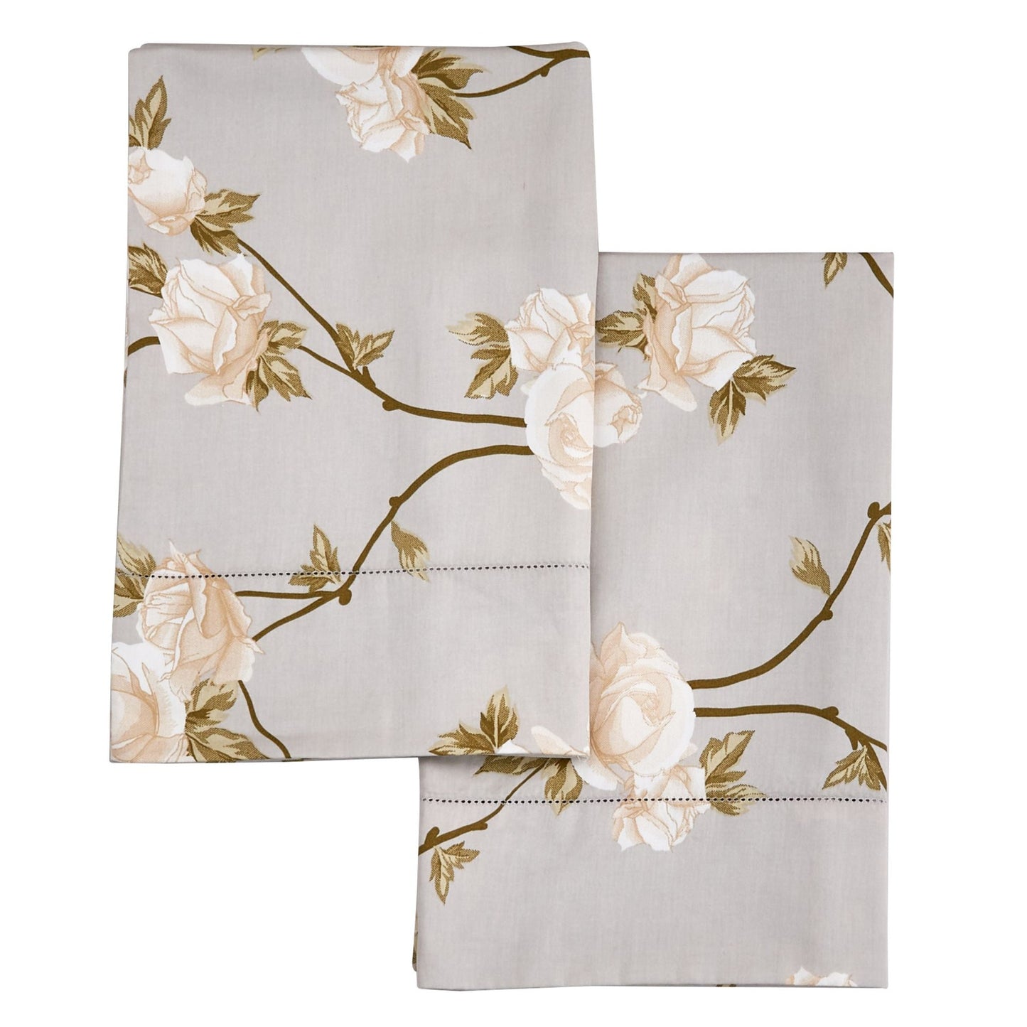Alabaster Rose Pillowcase Pair