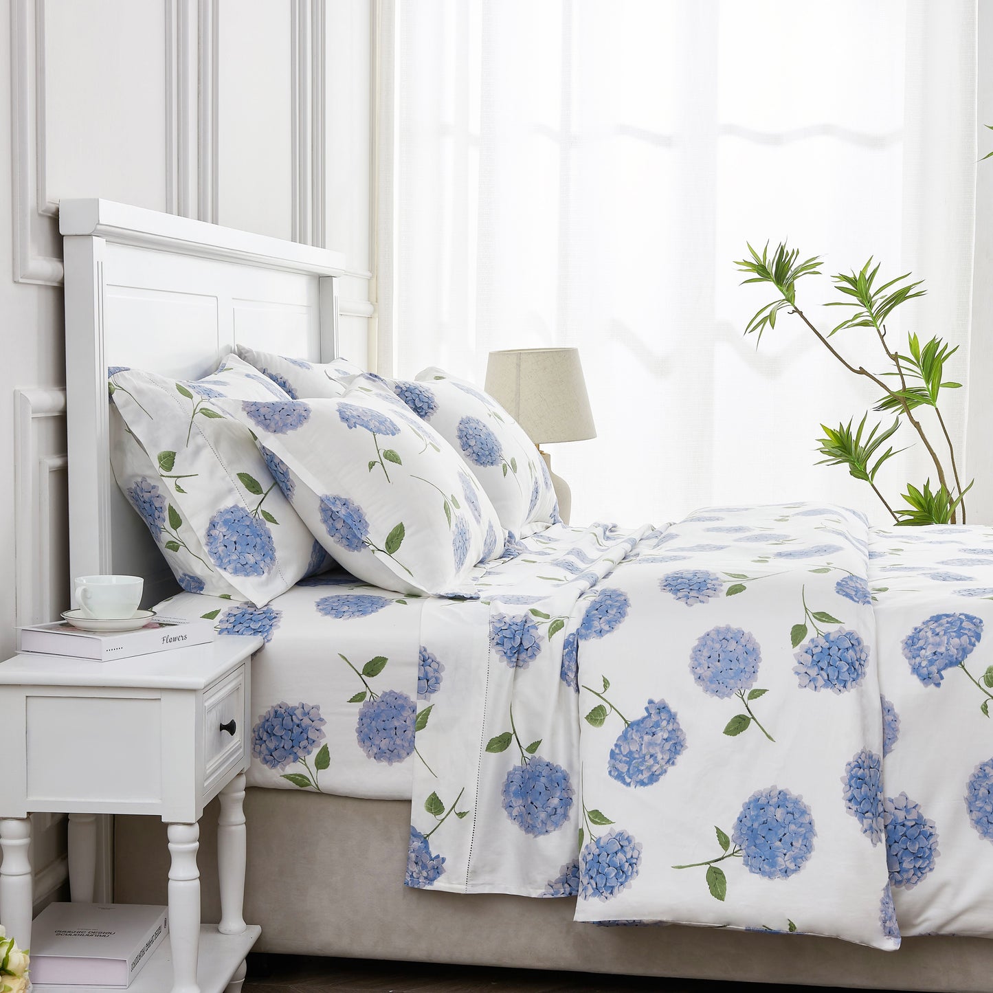 Hydrangea Printed Duvet Set