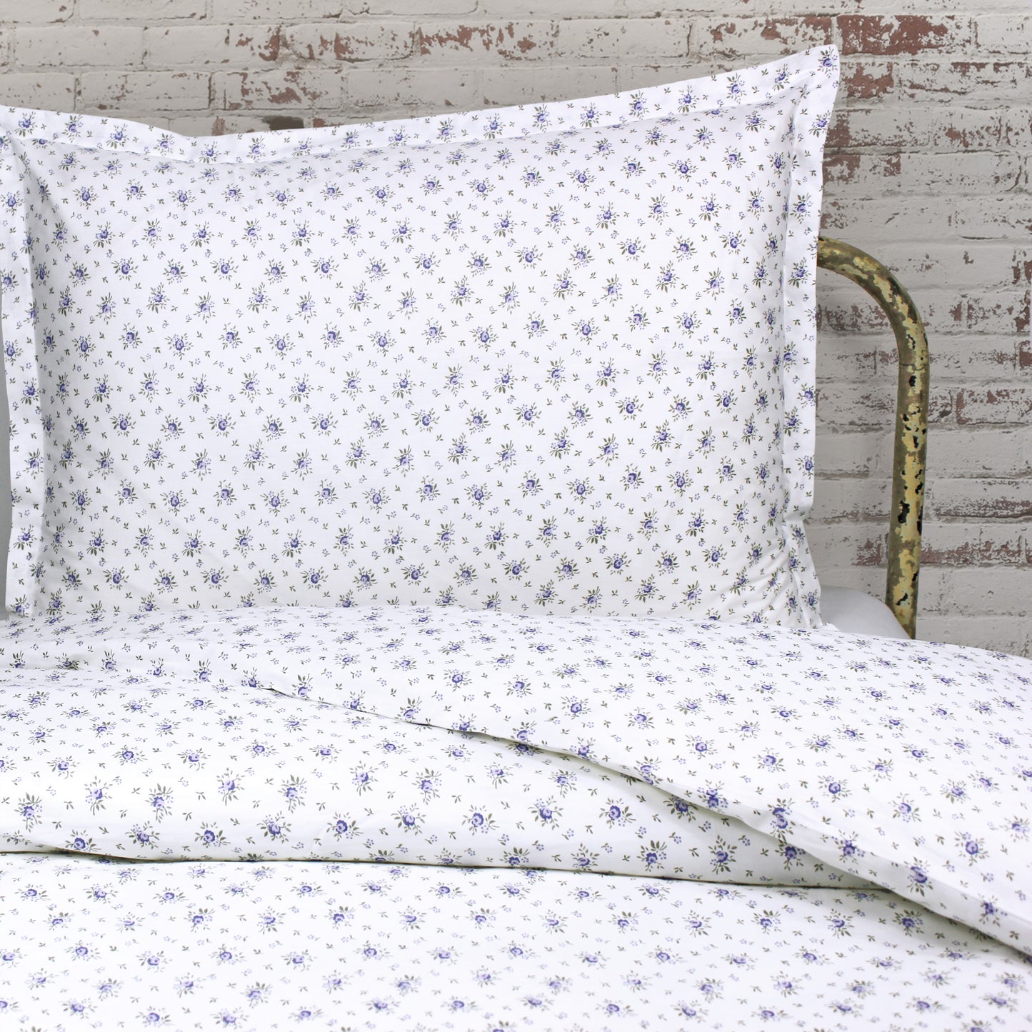 La Fleur Printed Cotton Percale Duvet Set