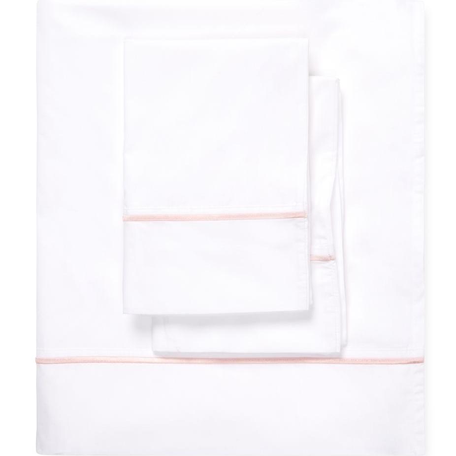 Single Stripe Embroidered Percale Sheet Set