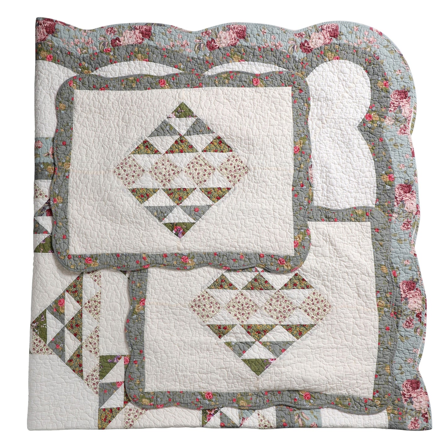 Star of Bethlehem Patchwork Cotton Quilt Set