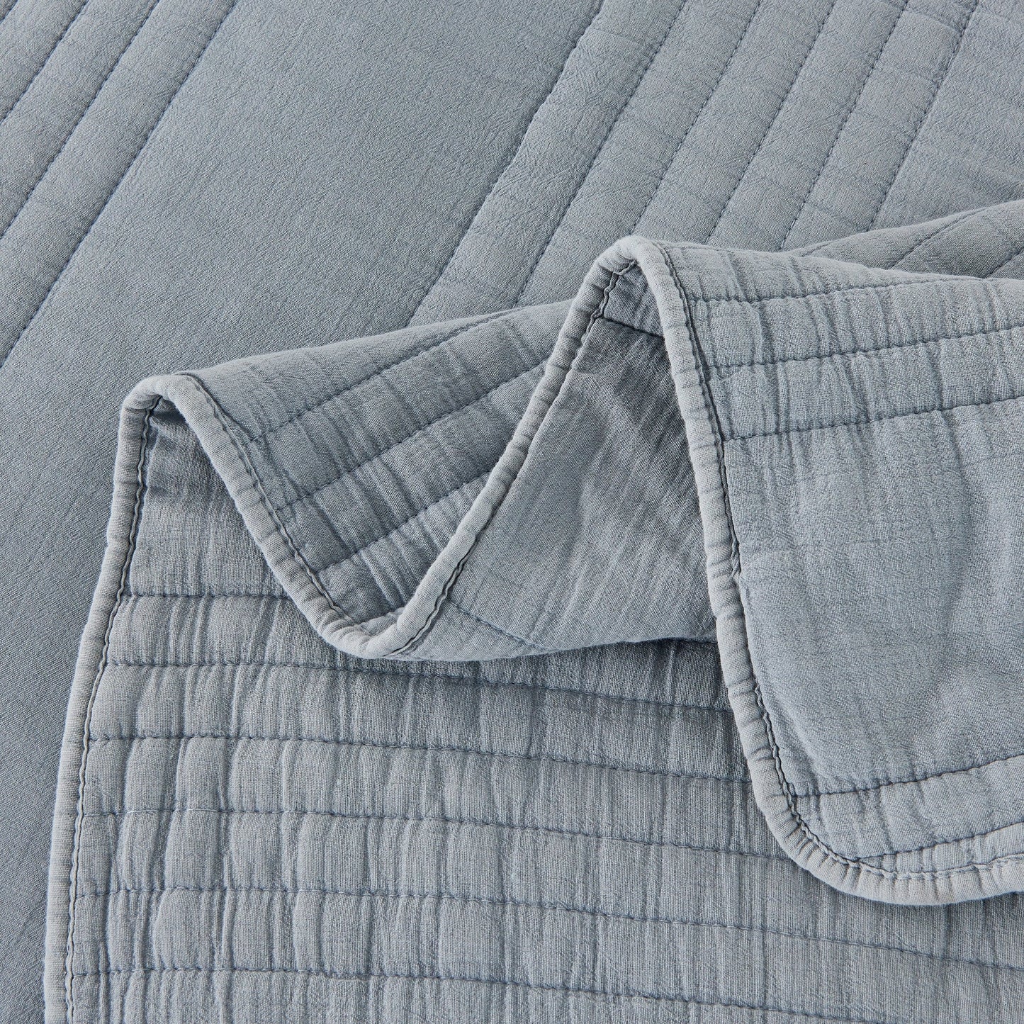 Stonewashed Cotton Quilt Set