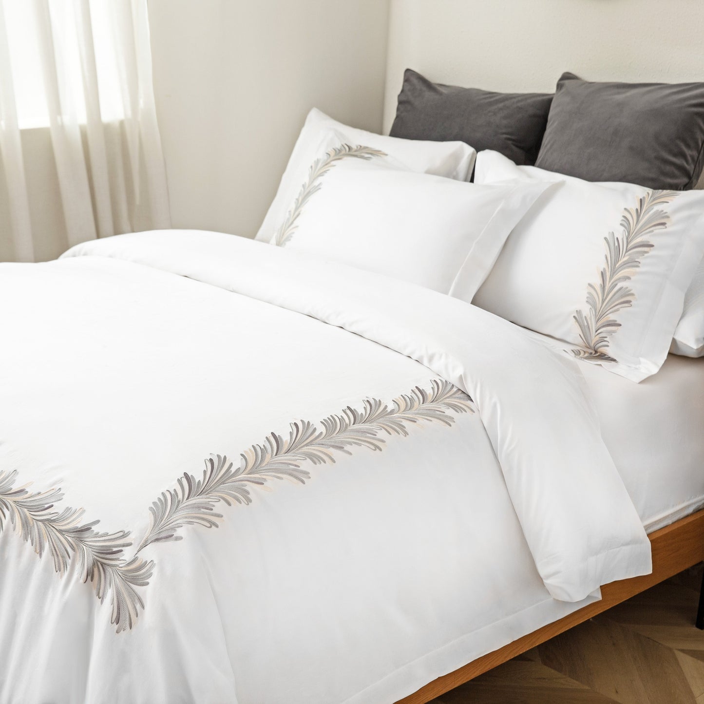 Ava Embroidered Duvet Set