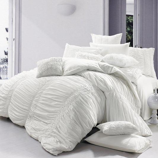 Belle 100% Cotton Embroidered Duvet Set