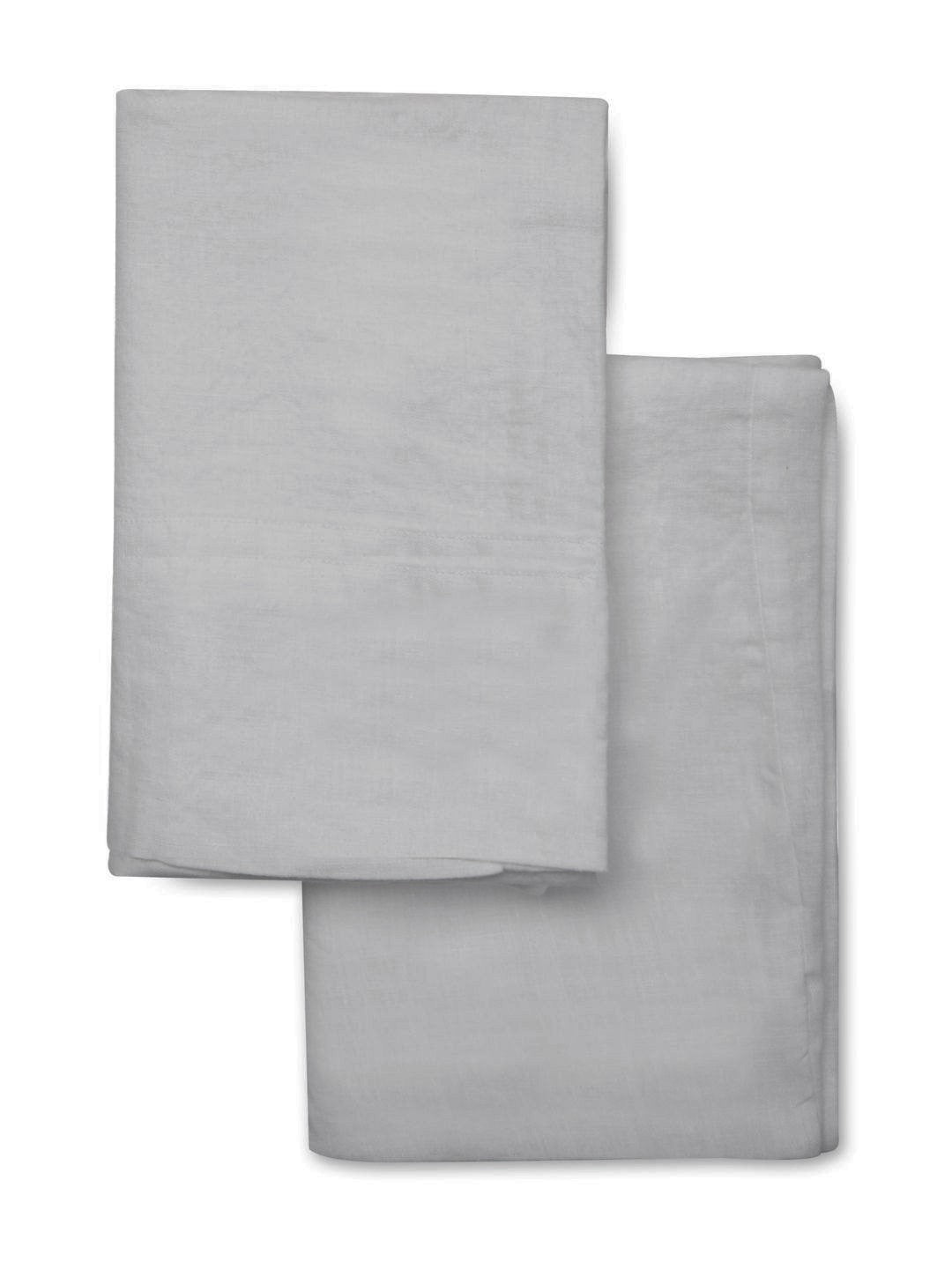 100% Linen Plain Hem Pillowcase Pairs