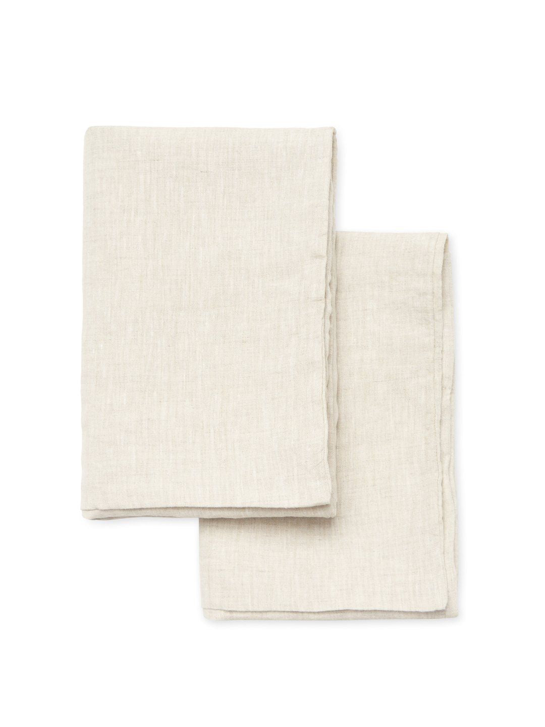 100% Linen Plain Hem Pillowcase Pairs