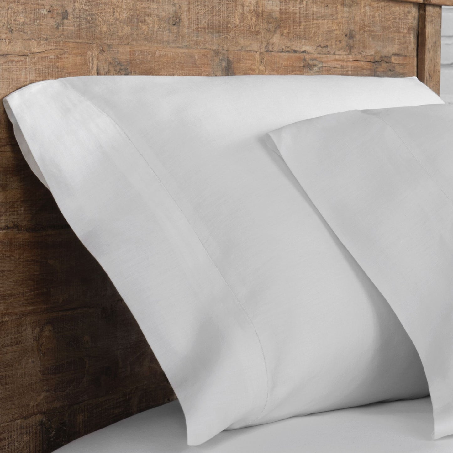 100% Linen Plain Hem Pillowcase Pairs