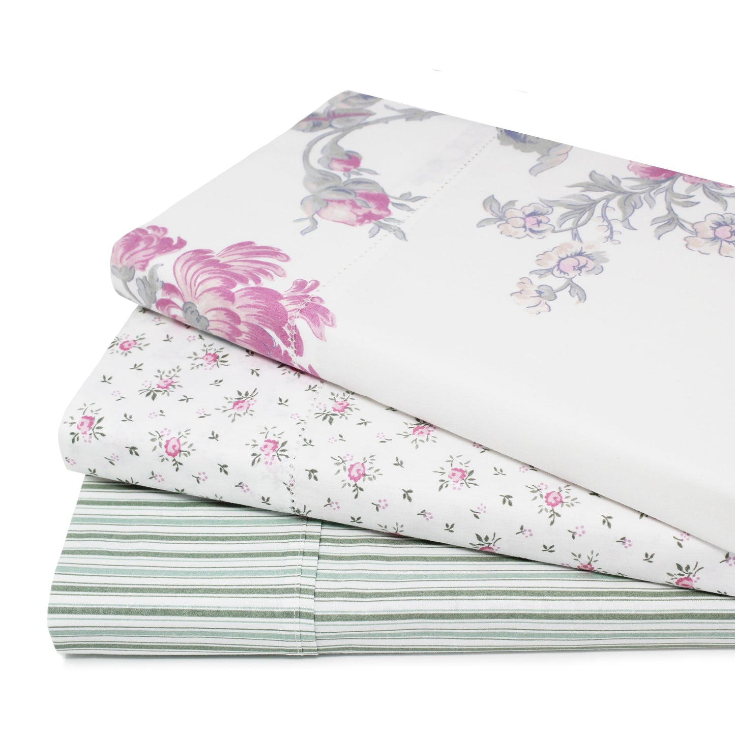 Shirt Stripes Printed Cotton Percale Sheet Set