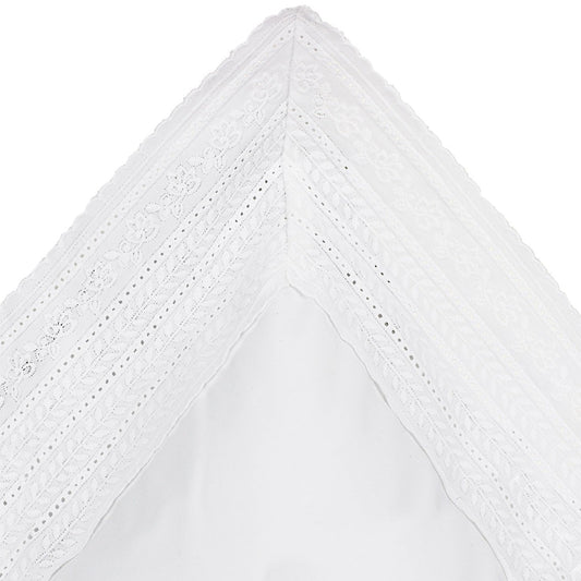 Elizabeth Lace Cotton Percale Duvet Set
