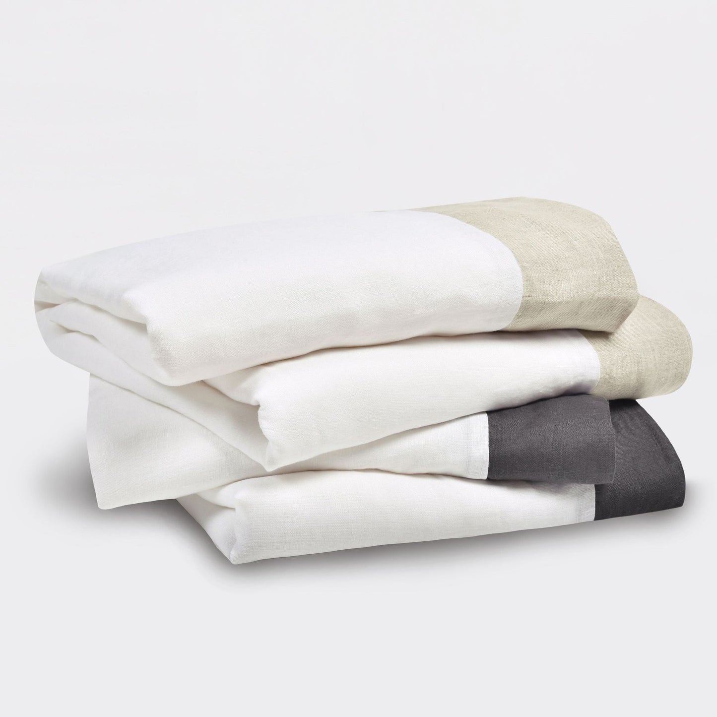 100% Linen Border Hem Sheet Sets