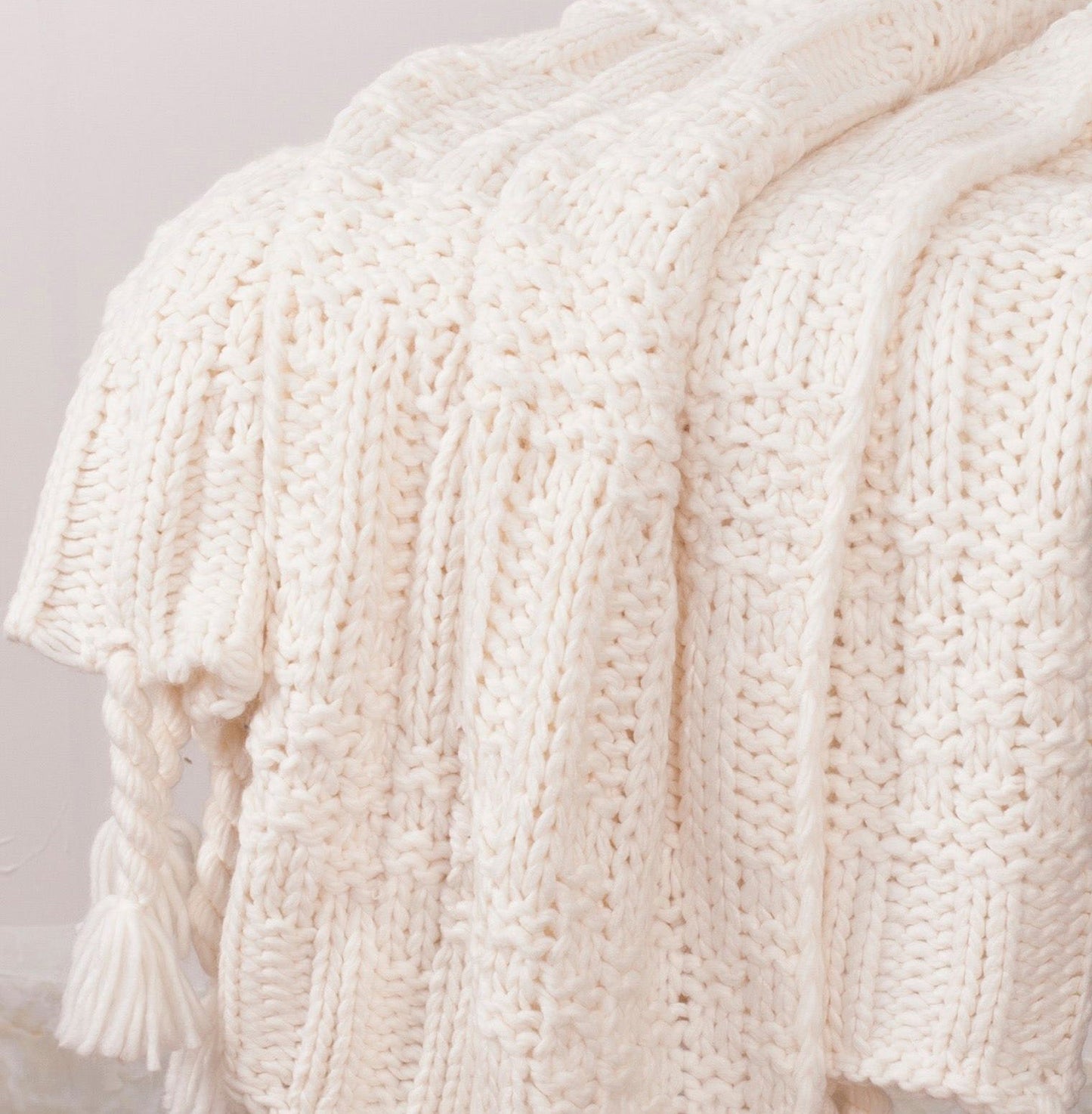 Chunky Sweater Knit Throw