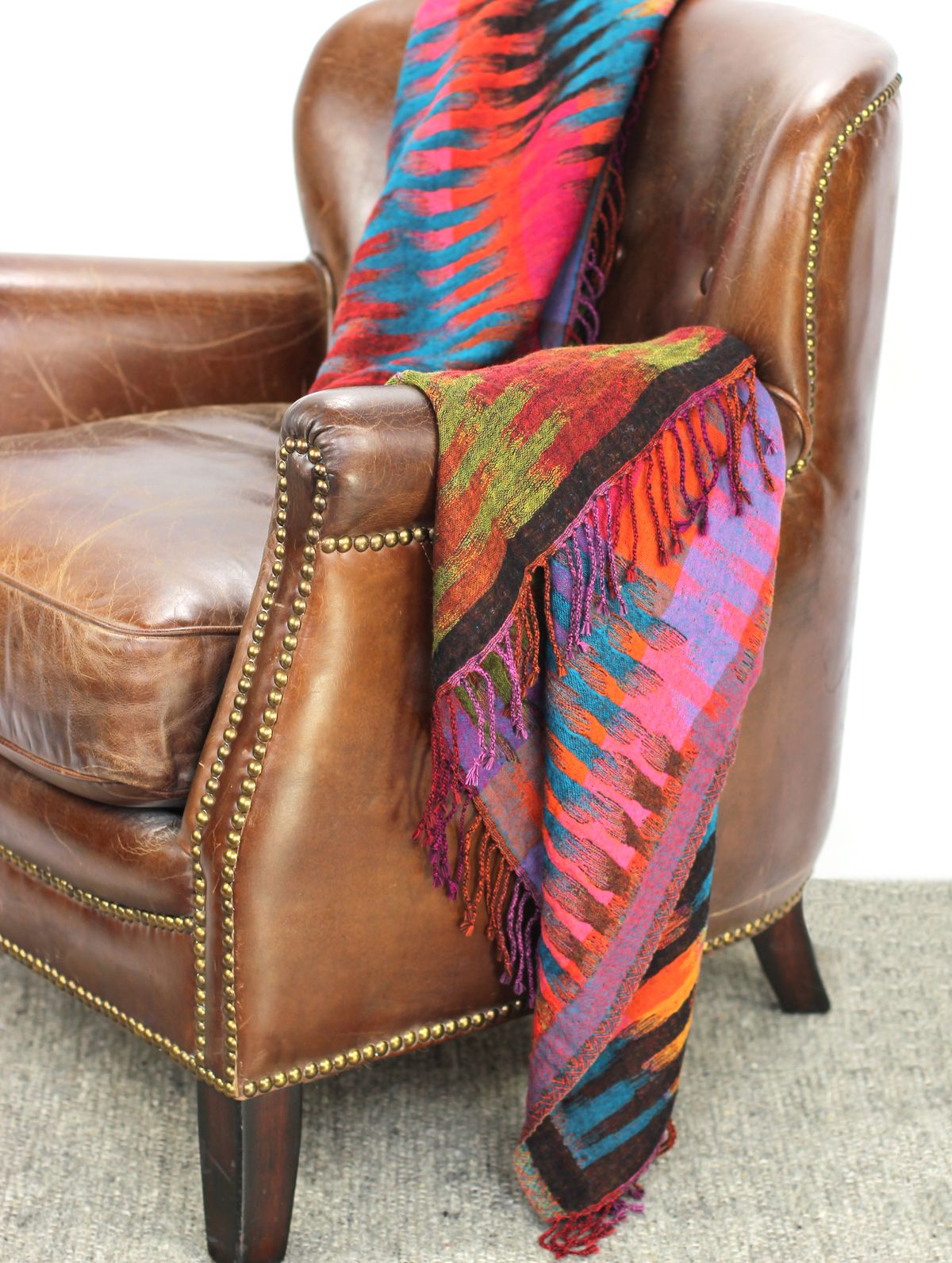 Ikat Wool Throw