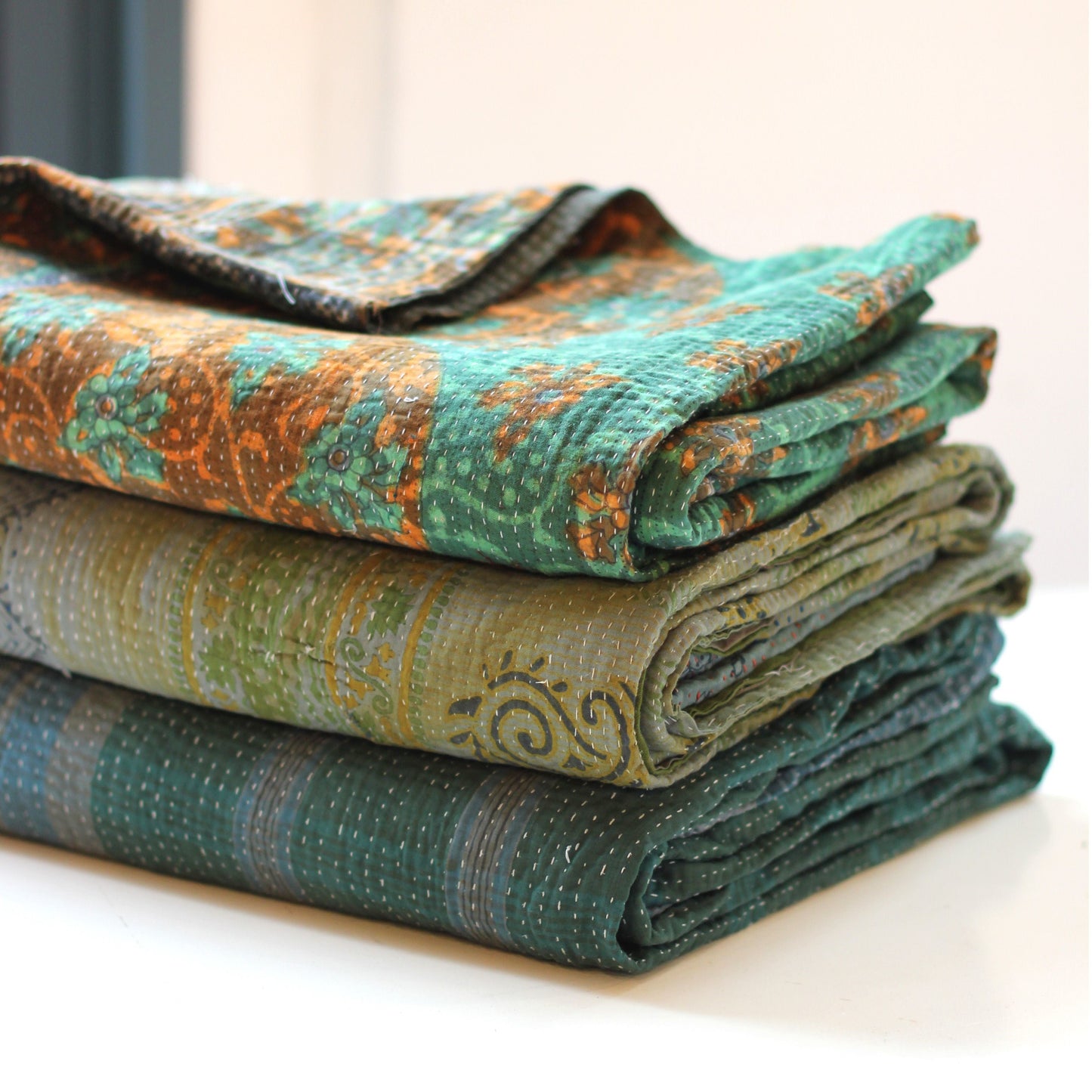 Kantha Overdyed Throws