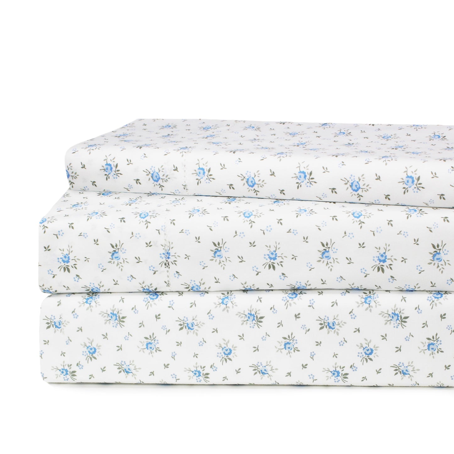 La Fleur Printed Cotton Percale Sheet Set