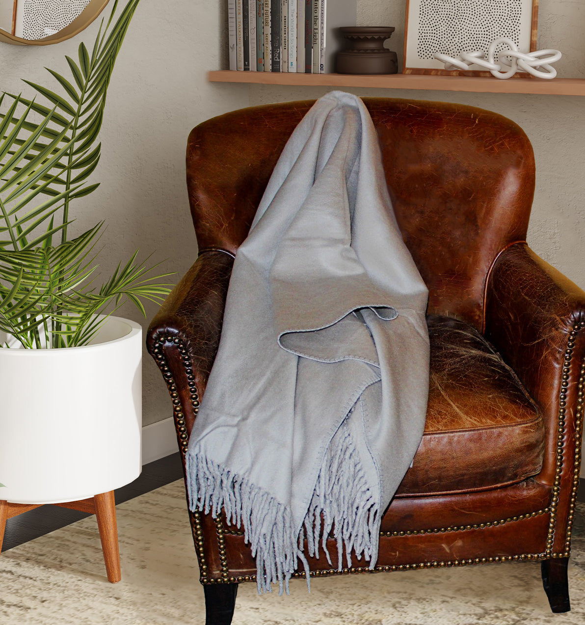 Plaza Silk Throw with Fringe