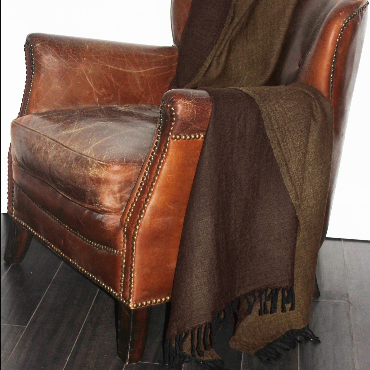 Reversible 100% Merino Wool Throw