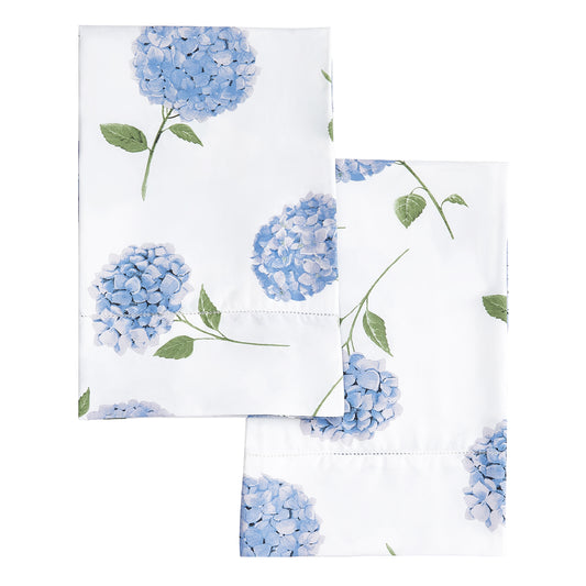 Hydrangea Printed Pillowcase Pair