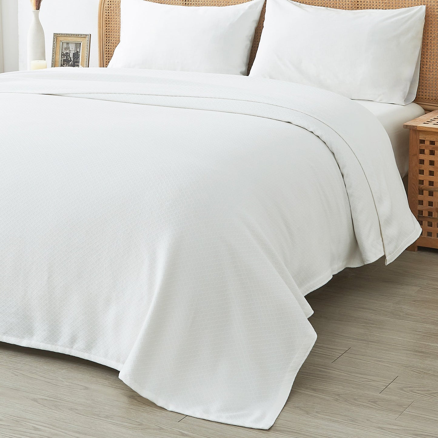 Egyptian Cotton Diamond Blanket