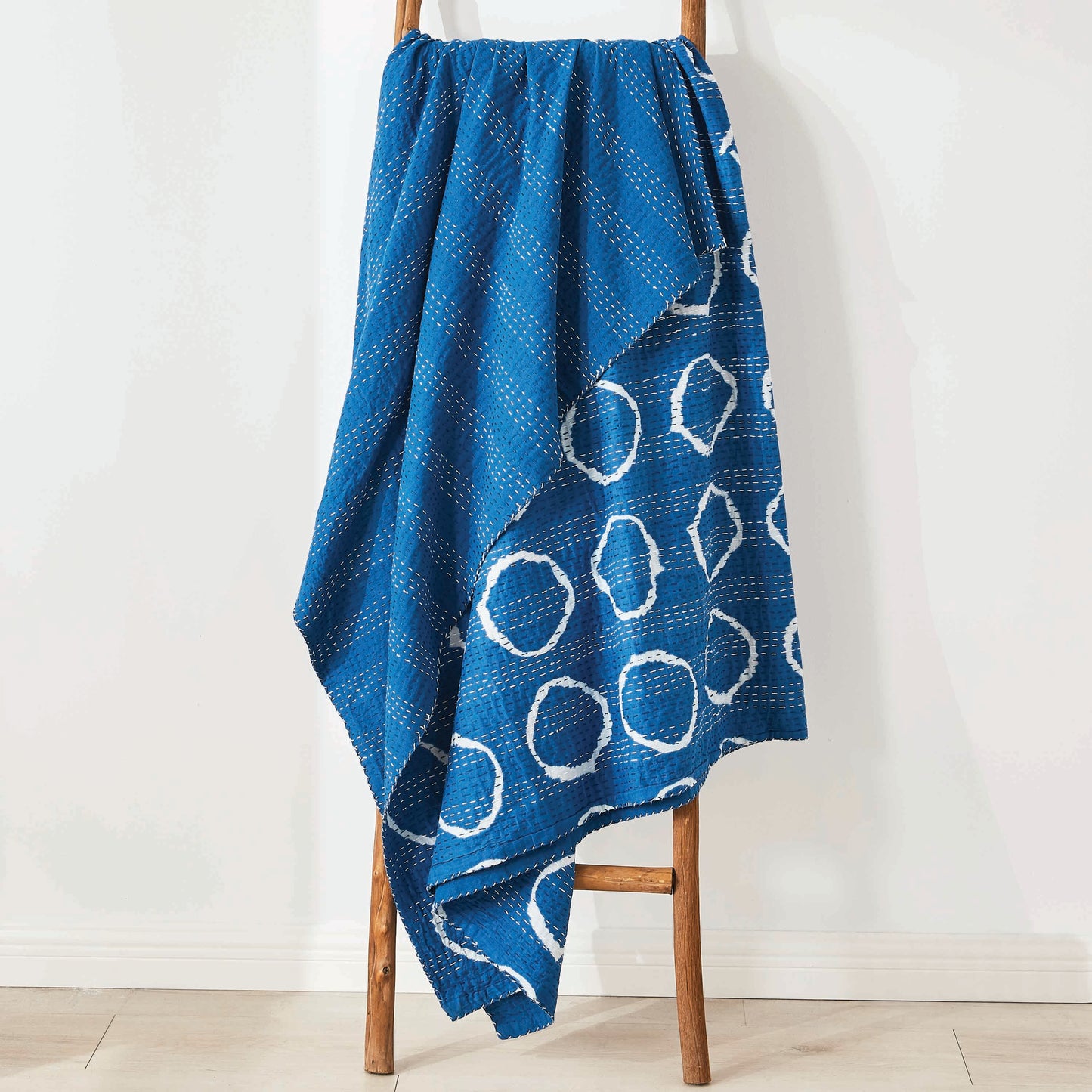 Hand Stitched Block Print Kantha Throws