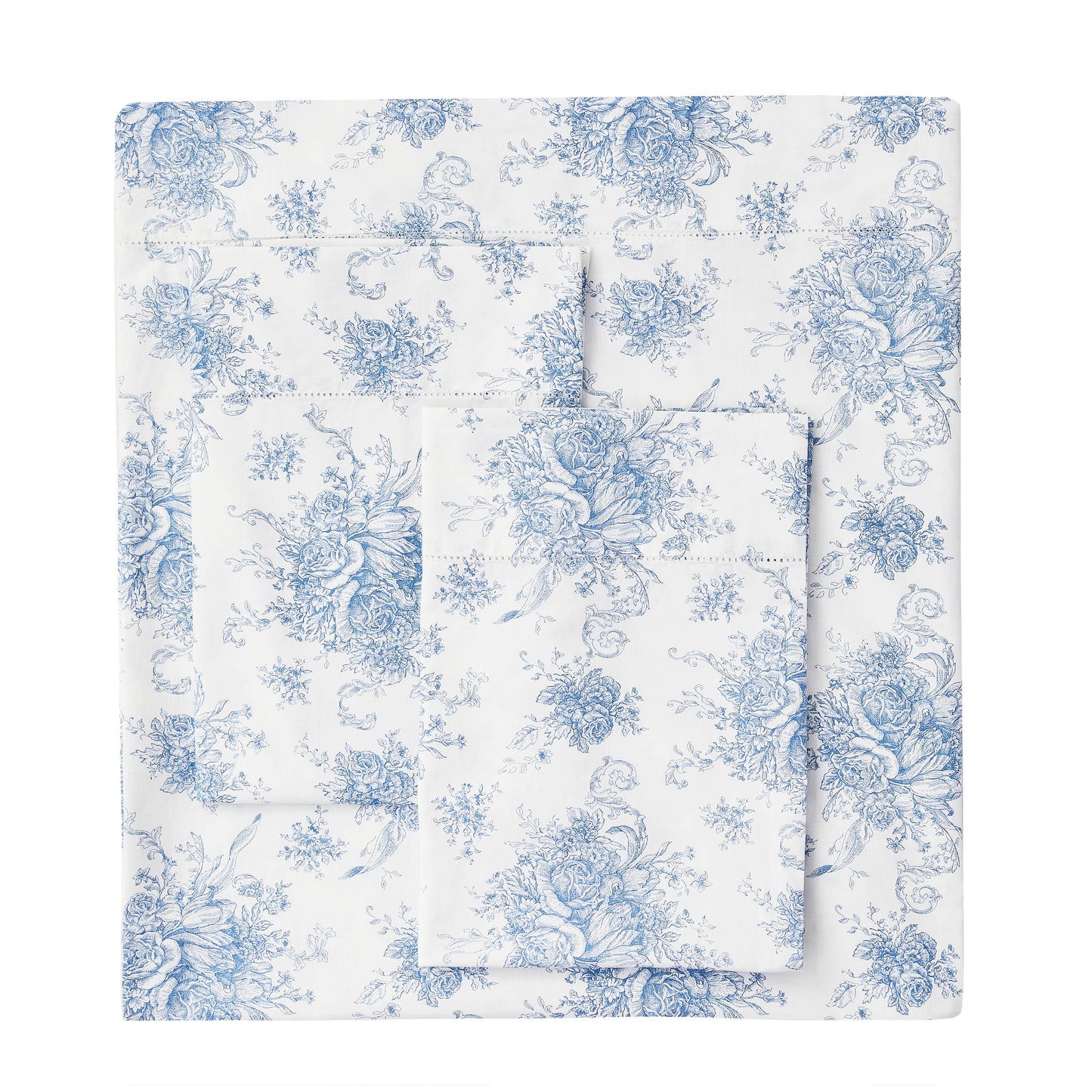 Petit Toile Printed Cotton Percale Sheet Set