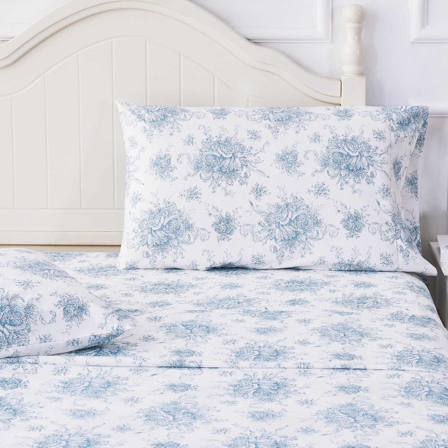 Petit Toile Printed Cotton Percale Sheet Set