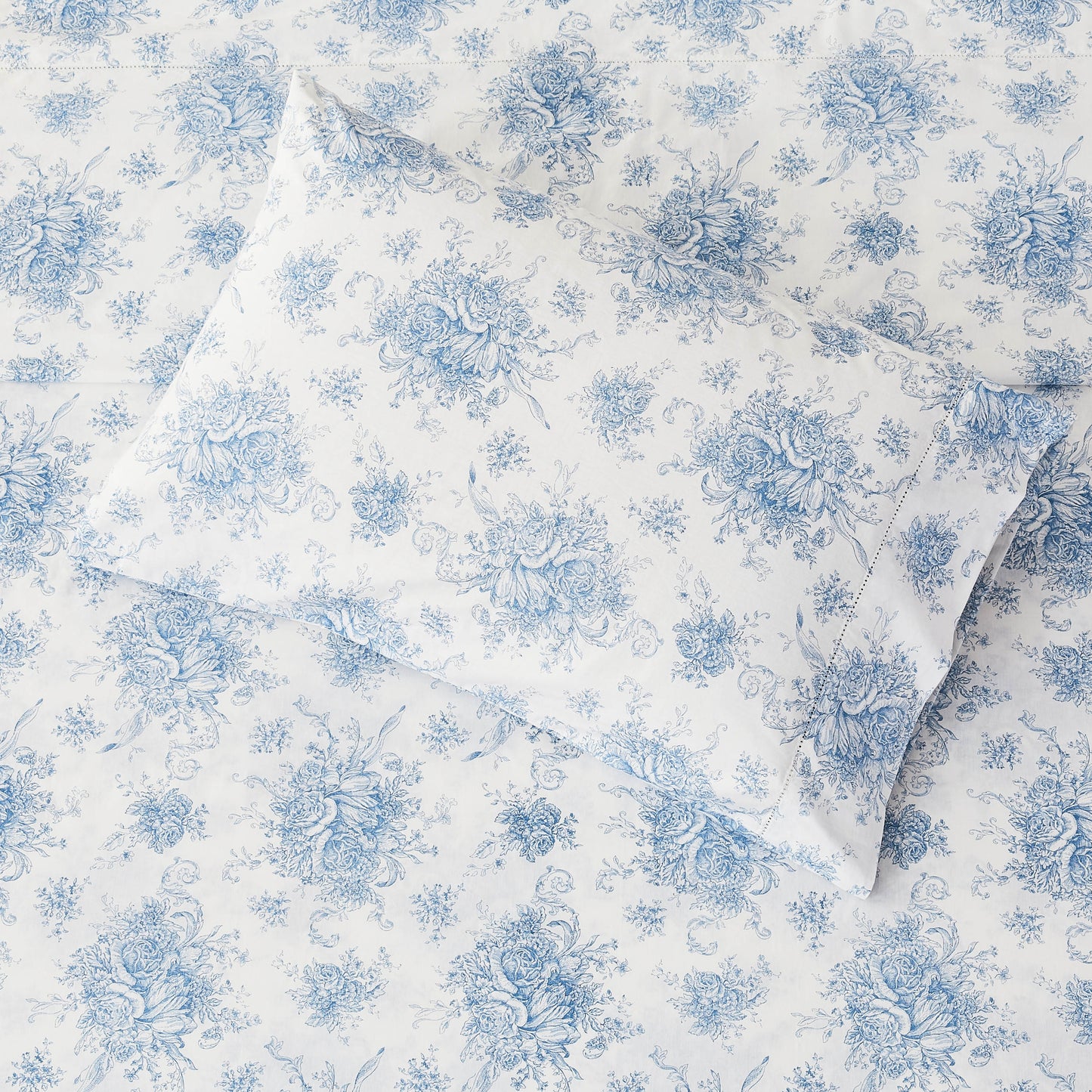 Petit Toile Printed Cotton Percale Sheet Set