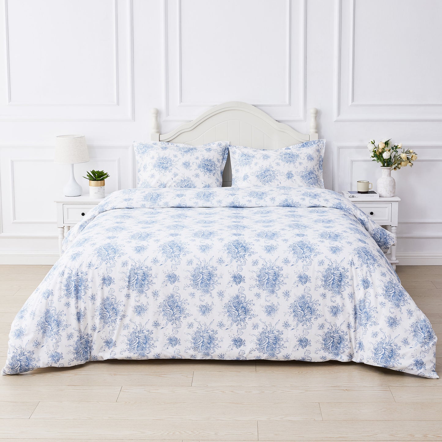 Petit Toile Printed Cotton Percale Duvet Set