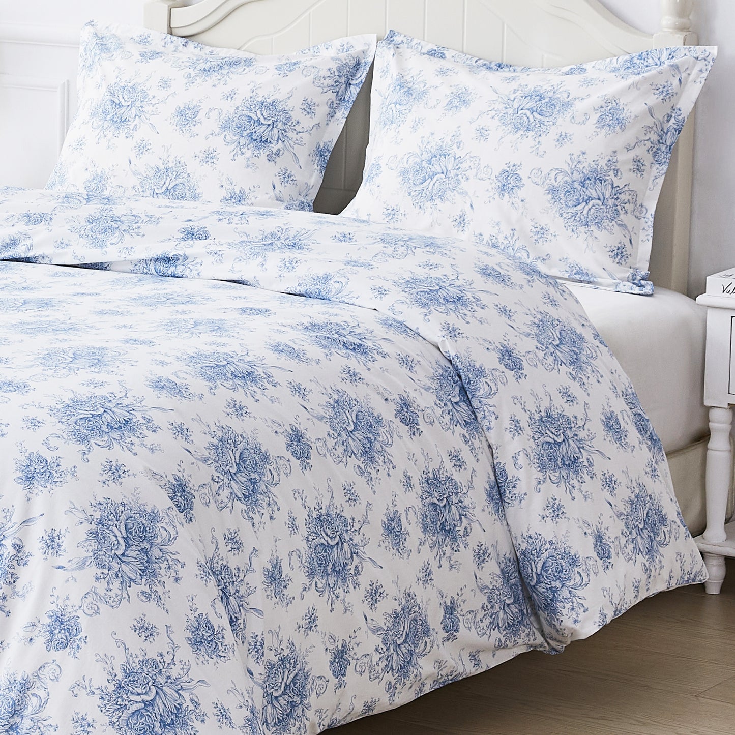 Petit Toile Printed Cotton Percale Duvet Set