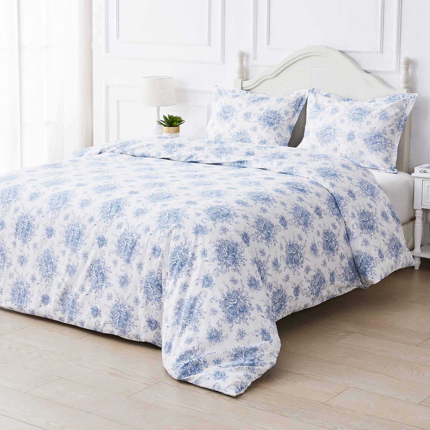 Petit Toile Printed Cotton Percale Duvet Set