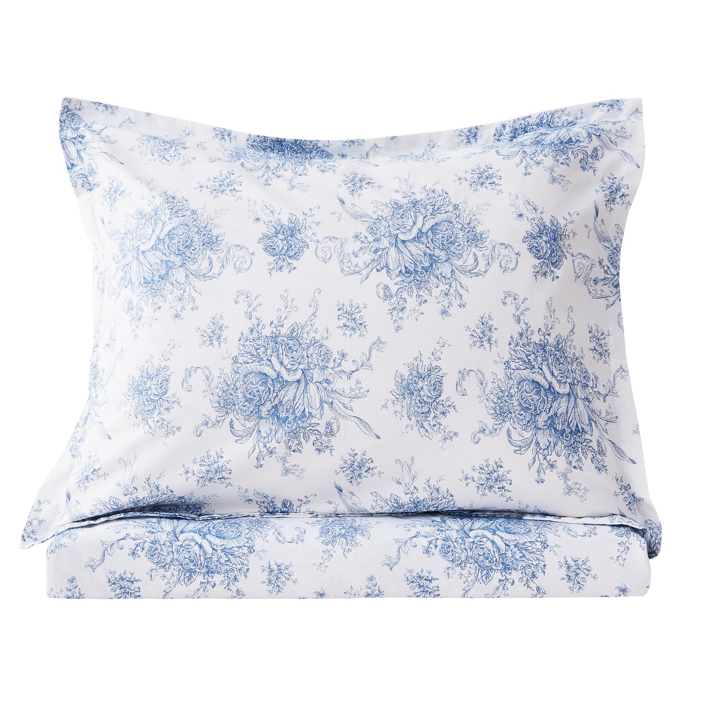 Petit Toile Printed Cotton Percale Duvet Set