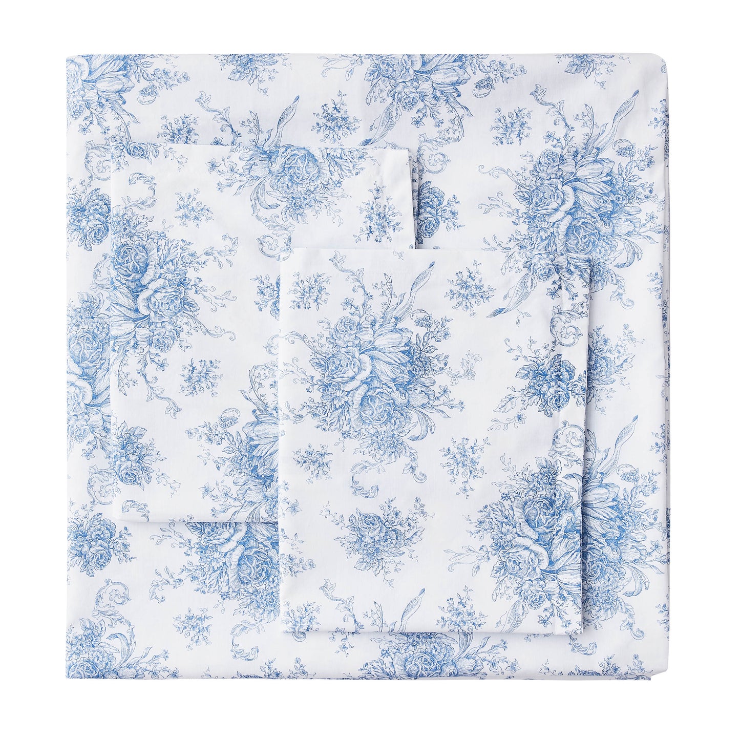 Petit Toile Printed Cotton Percale Duvet Set