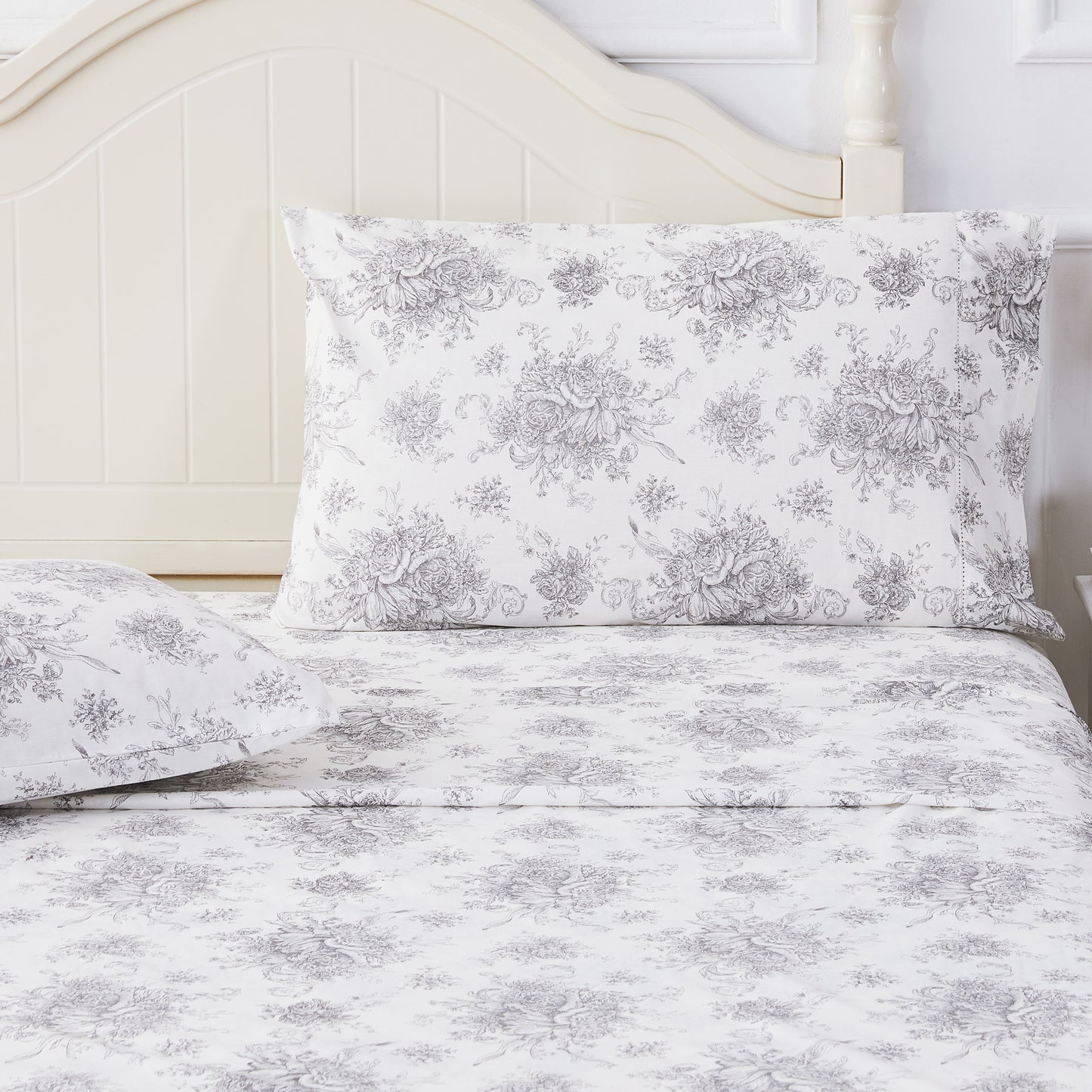 Petit Toile Printed Cotton Percale Sheet Set