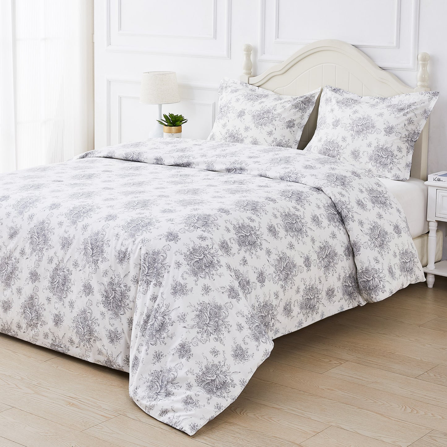 Petit Toile Printed Cotton Percale Duvet Set