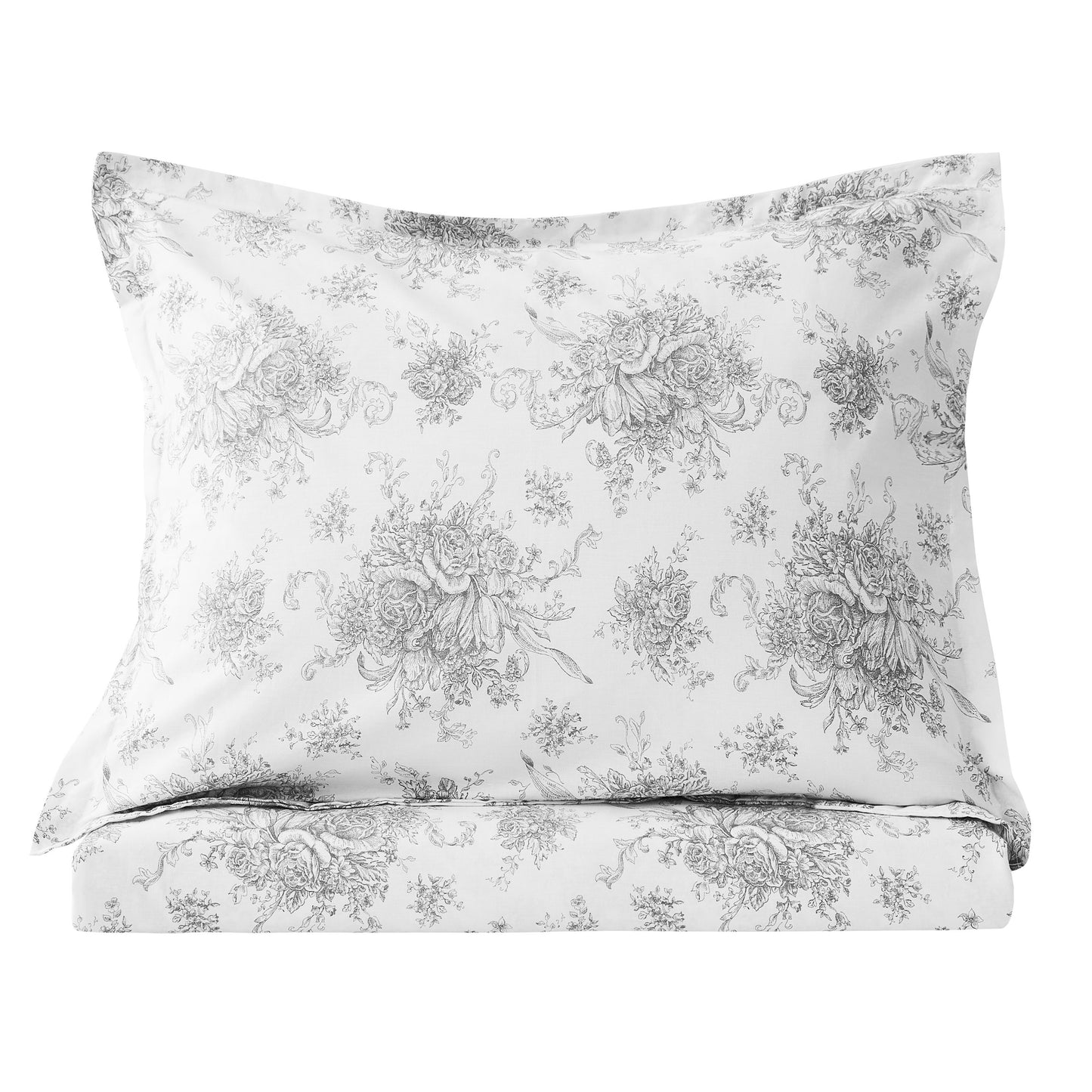 Petit Toile Printed Cotton Percale Duvet Set