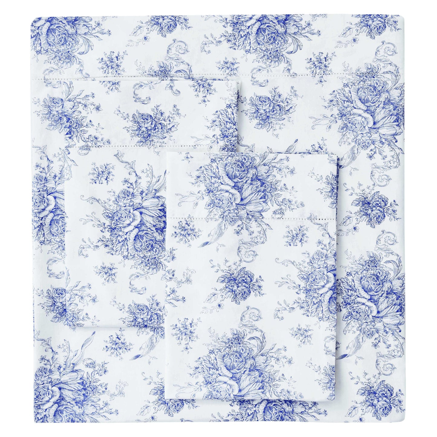 Petit Toile Printed Cotton Percale Sheet Set